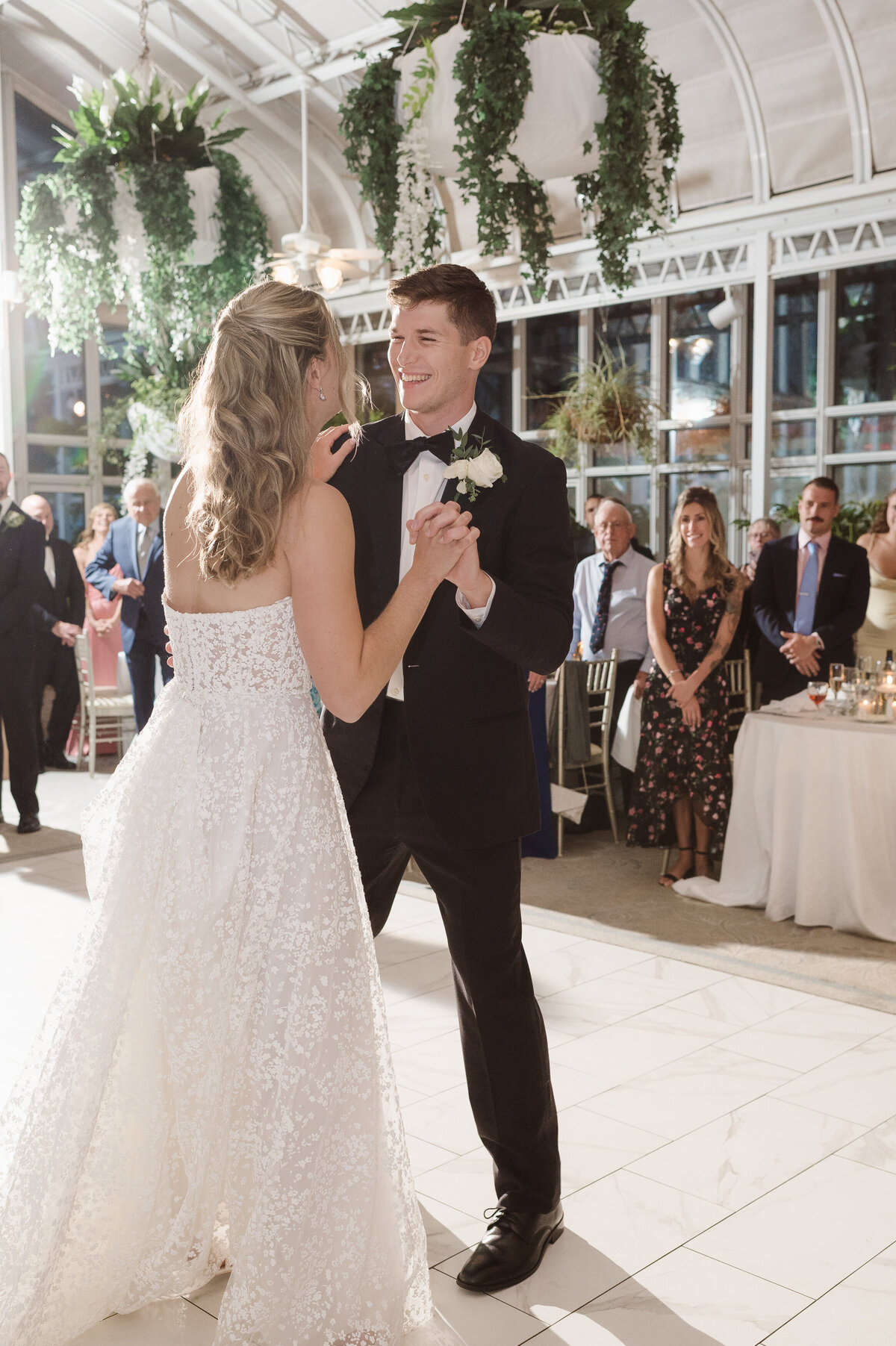 dreamy wedding photos at the madison hotel conservatory NJ