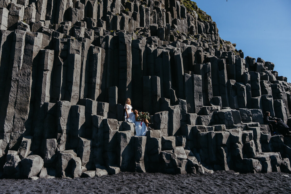Black Sand Beach Iceland Elopement