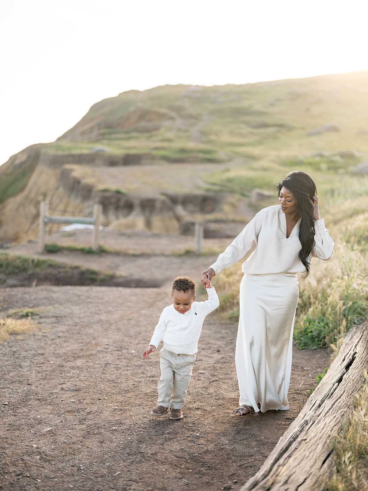 Marin Headlands beach family photos Rodeo Beach sunset session