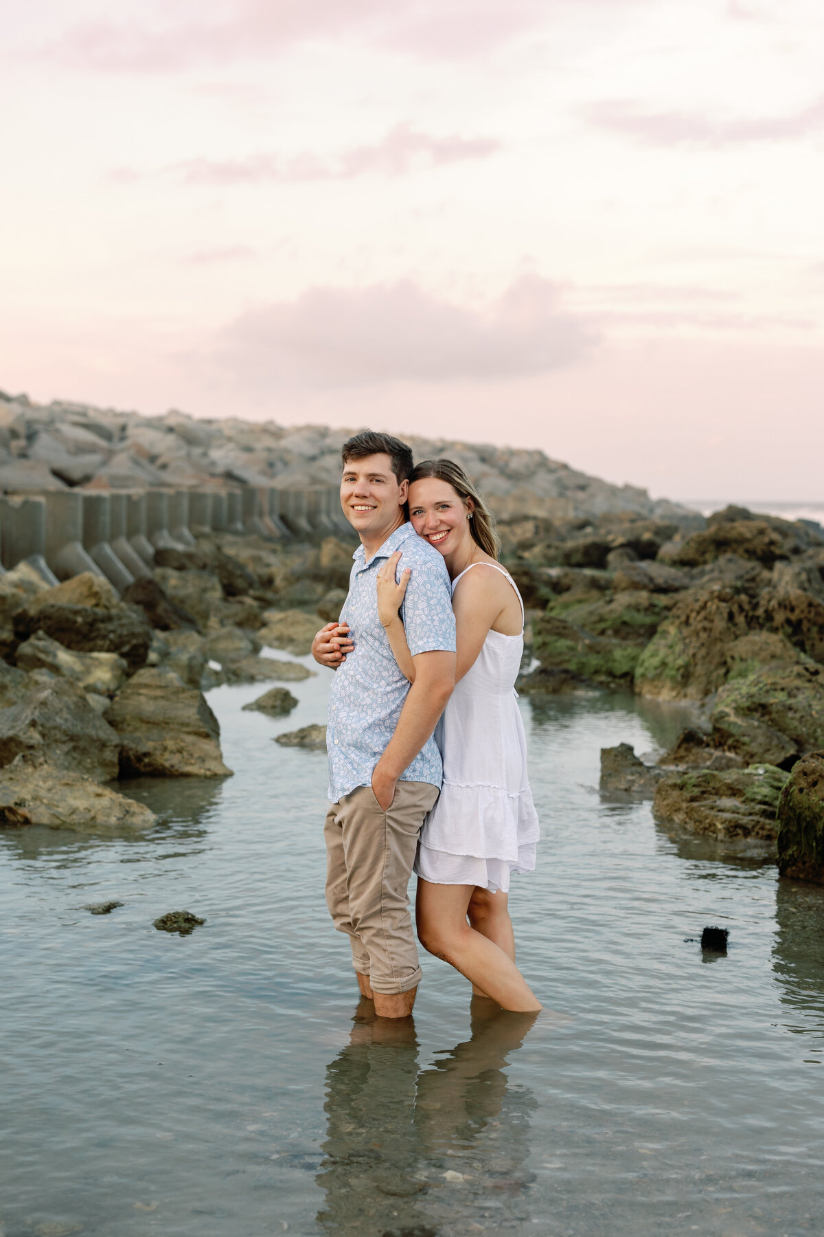 Romantic Beach Engagement Session in Wilmington, North Carolina