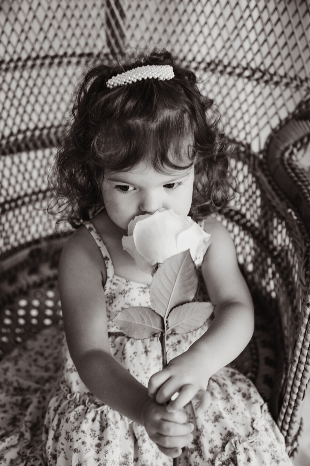 Detail photo with flowers in syracuse milestone photography studio