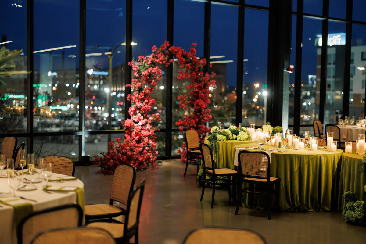 bold color block wedding gather at deer district milwaukee -69
