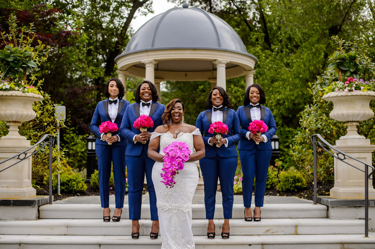 Viral NJ Wedding Bridesmaids in Tuxedos Same Sex 13