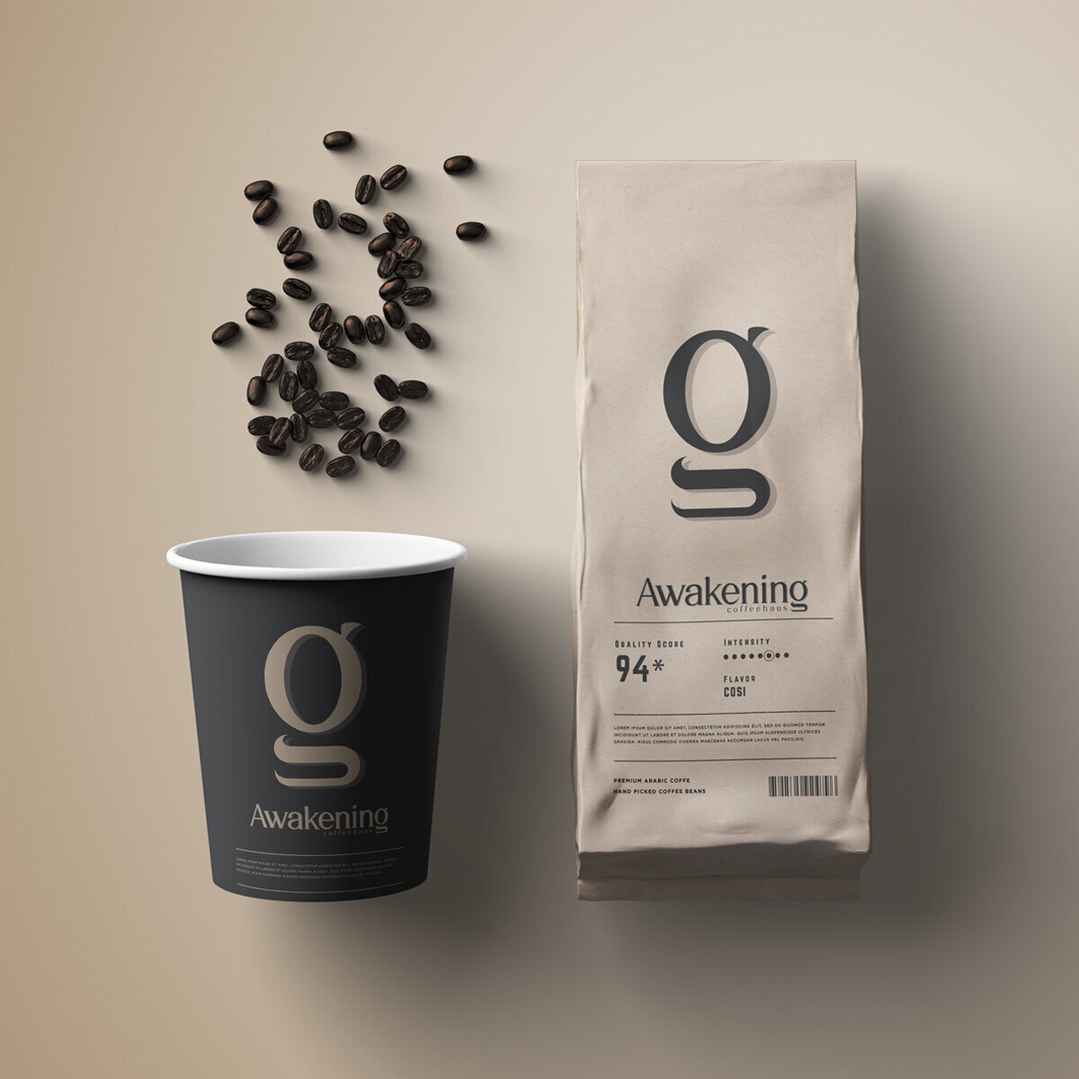Brand Identity & Packing for Awakening CoffeeHaus | Brand Identity Service, Creative Studio, The Flat Iron Foundry