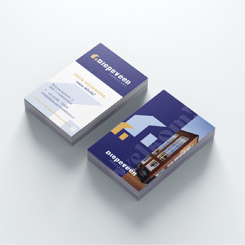 Rebranding huisstijl en logo Diepeveen makelaars