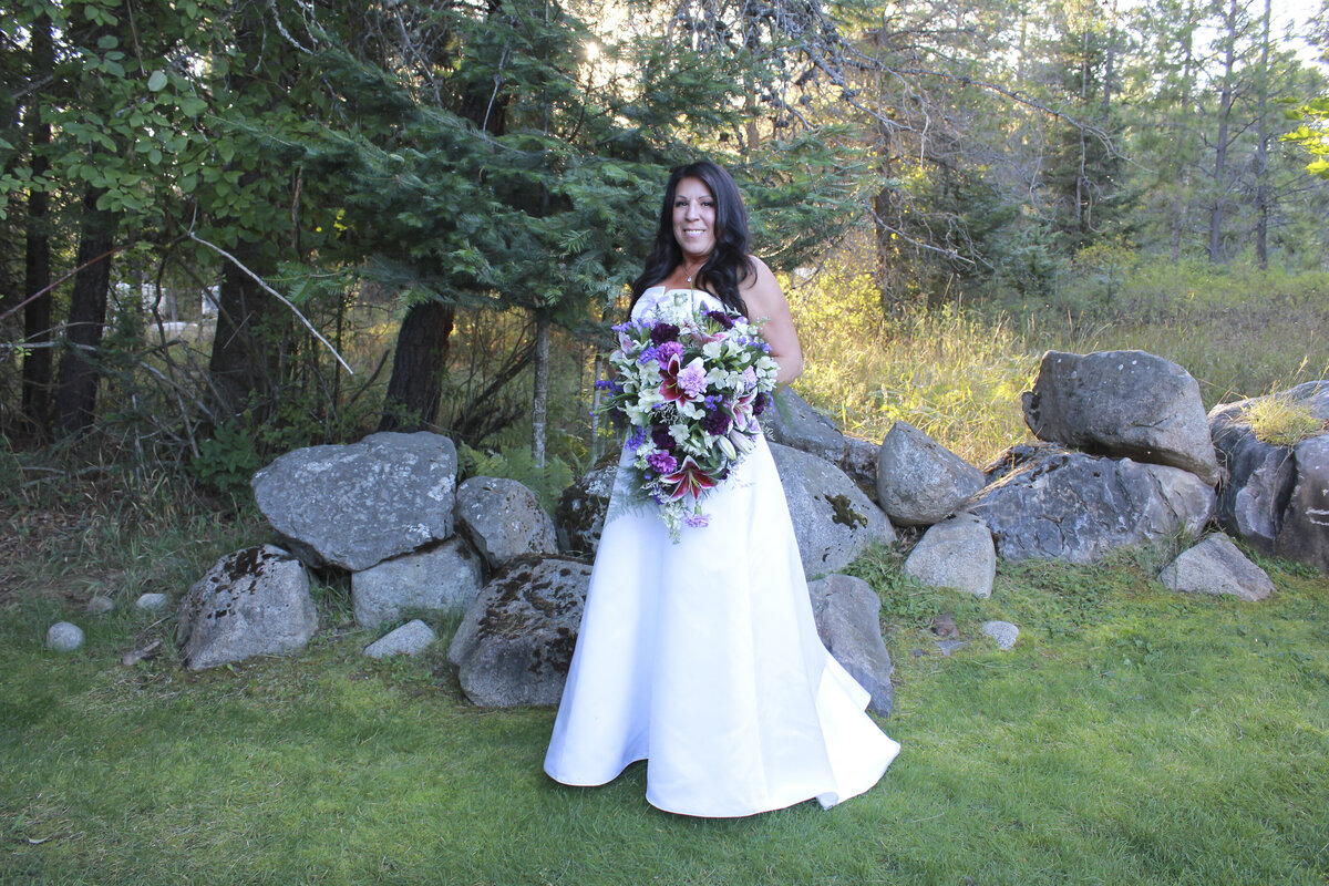 Bayview, Idaho Wedding  Reception Bride