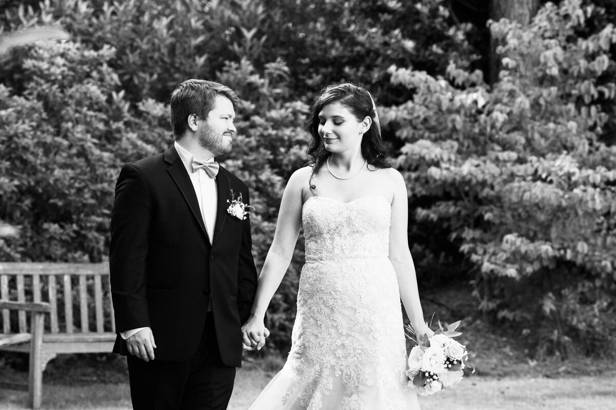 atlanta-bride-groom-walking-together-black-white-portrai