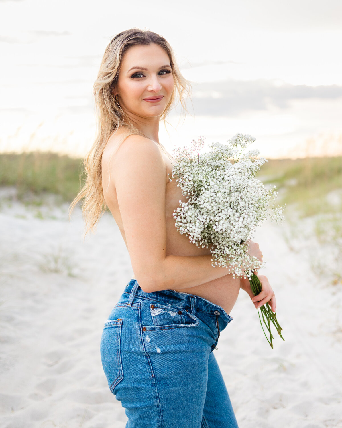 professional maternity photo shoot , taken by Emily DeLuke Photography in Wilmington North Carolina