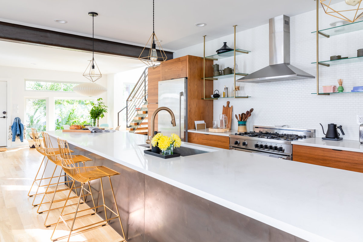 Light filled modern home designed by Denver based interior designer Fernway & Avalon