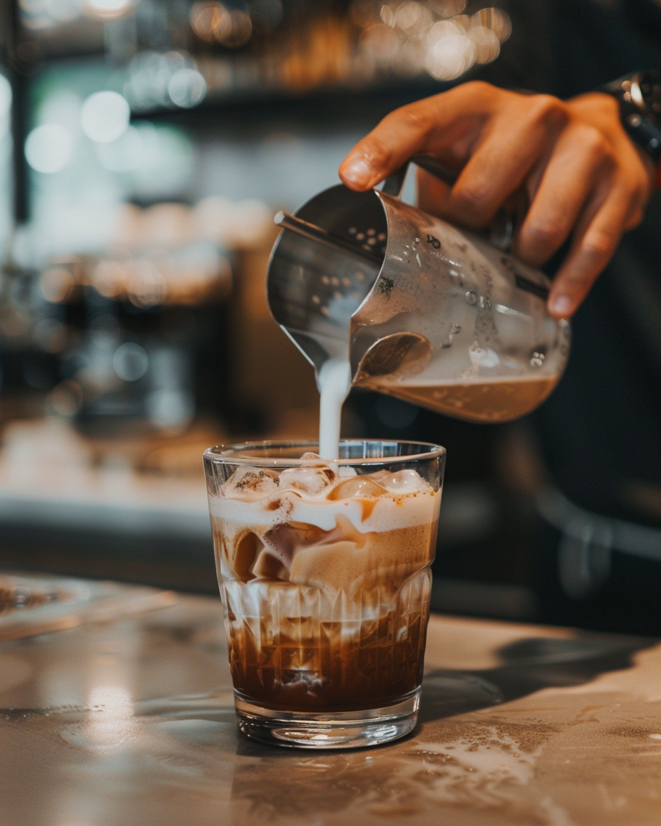 marga888_Barista_pouring_milk_into_a_glass_of_iced_coffee_foc_1f8e163a-abba-4707-be41-35e1688c54f3_3