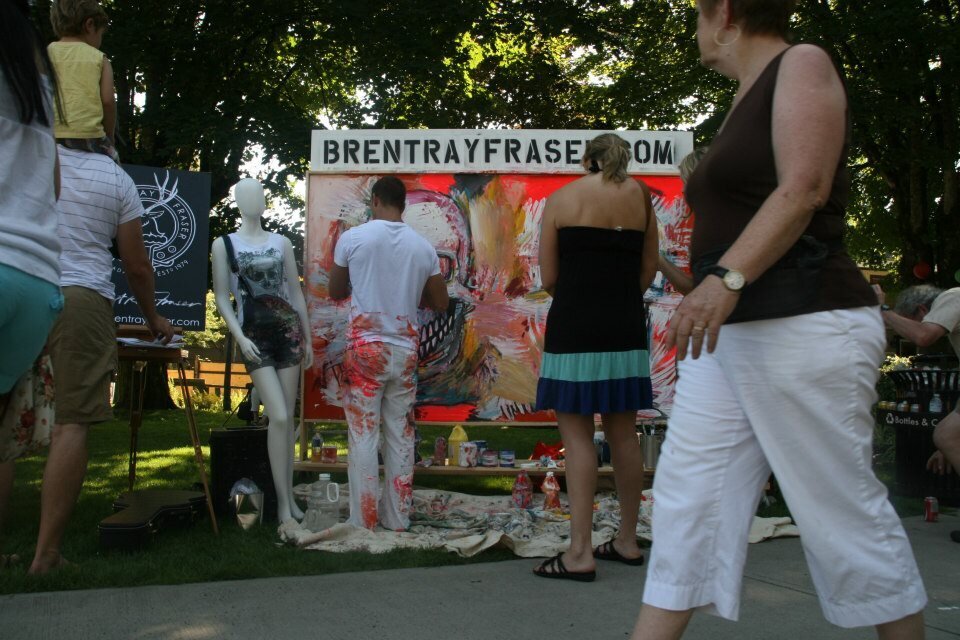 Brent Ray Fraser Cranberry Festival Live Skull Painting 2012_10