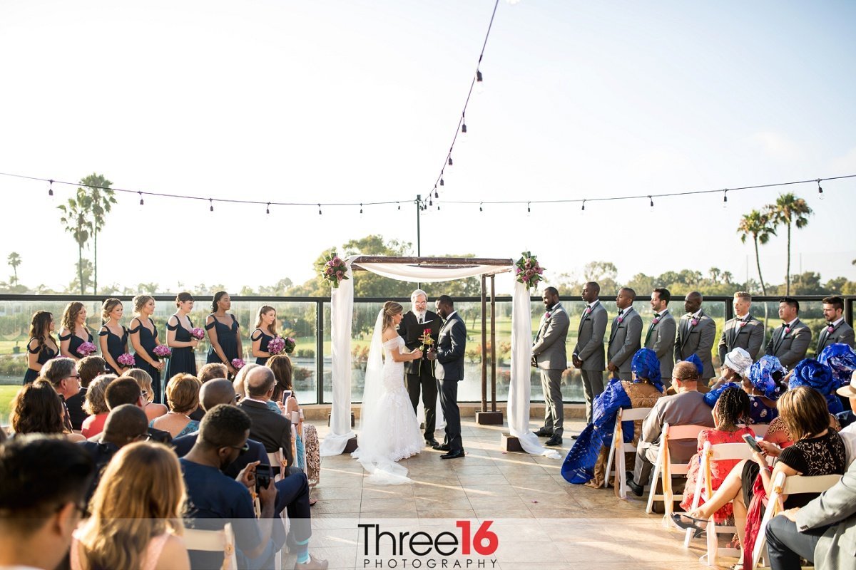 A SeaCliff Country Club wedding ceremony in action