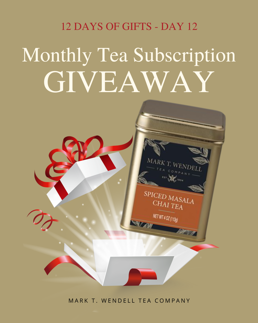 Day 12 2 month free trial tea subscription