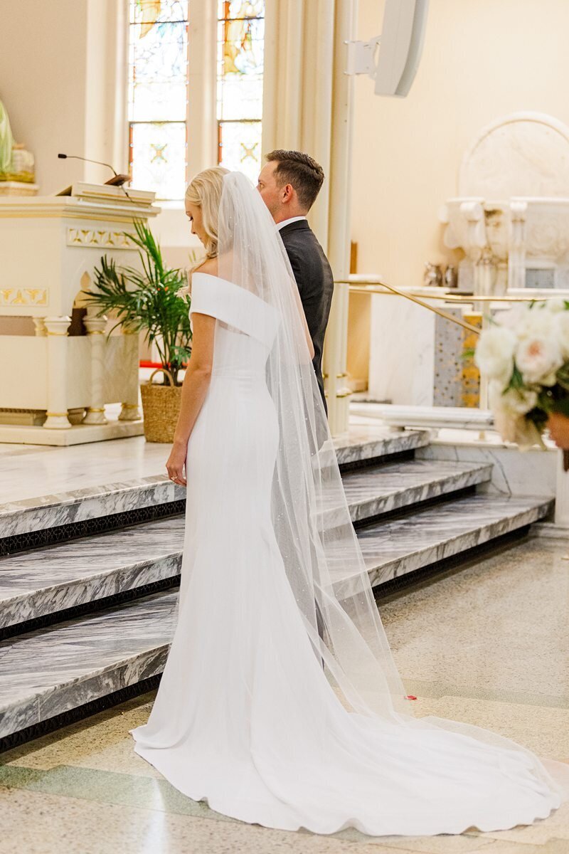 Wedding Ceremony at St. Mary’s in Evansville109