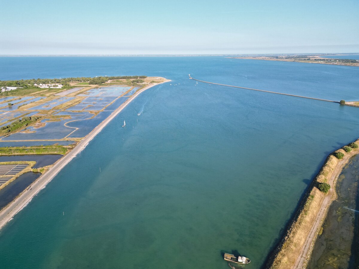 La jetée jacobsen vue du ciel