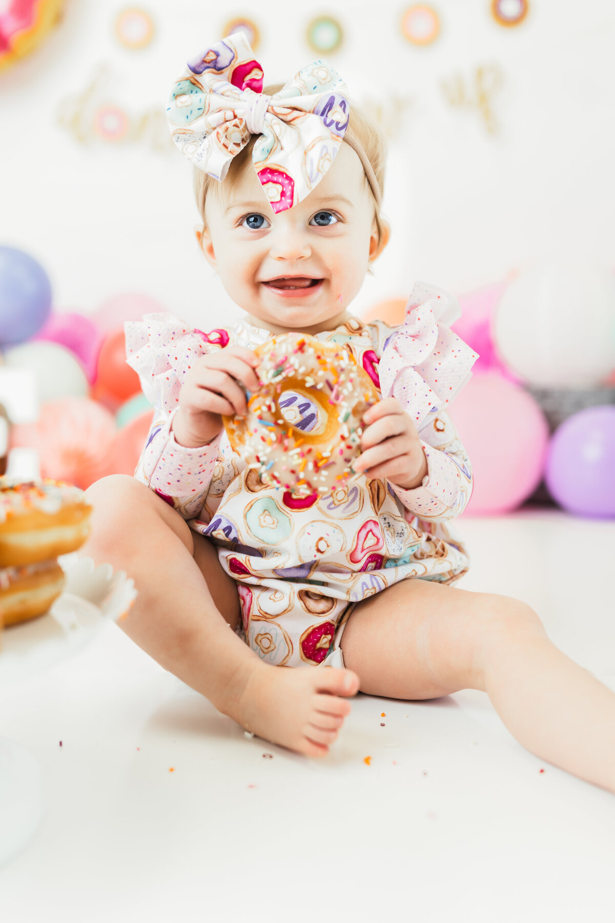 first birthday donut session by harrisburg pa baby photographer