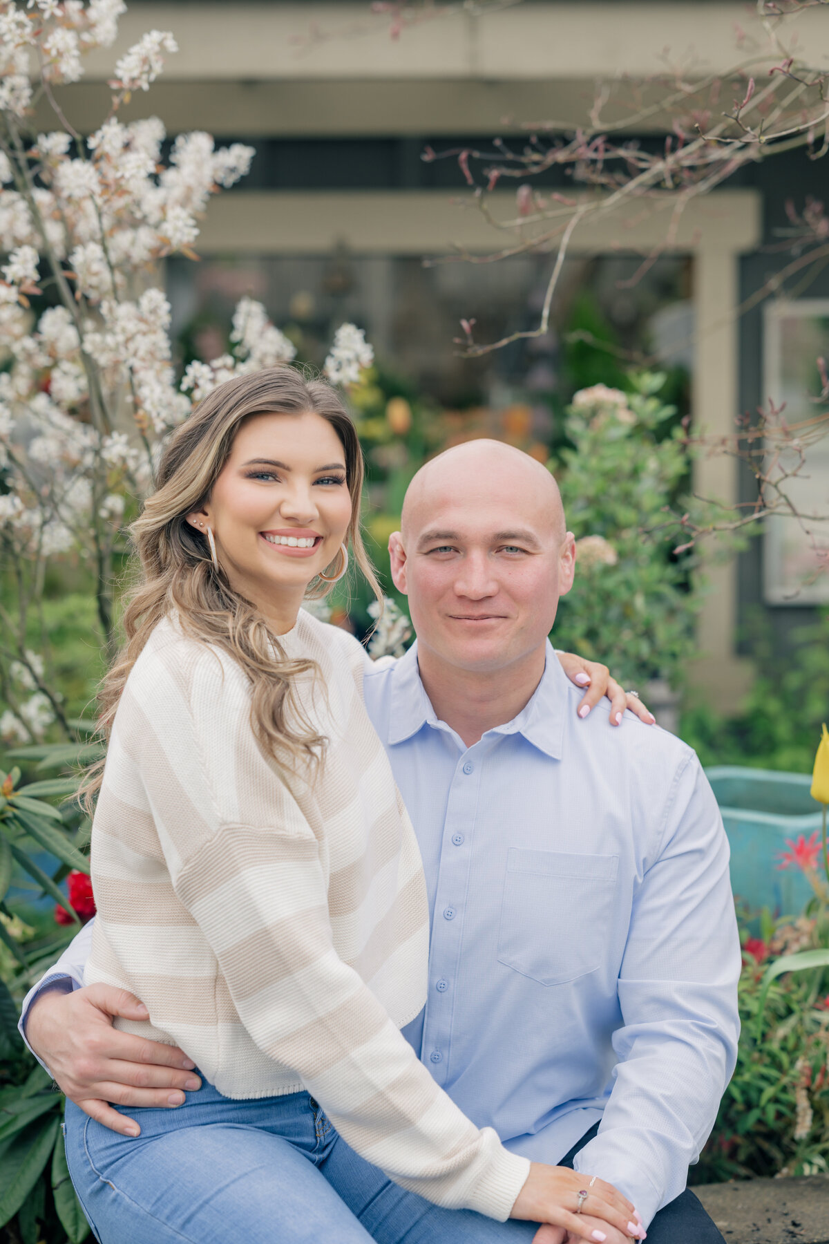 seattle garden engagement