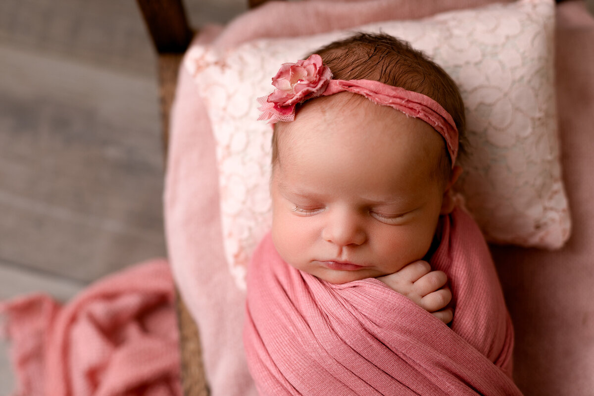 Baby girl prop newborn photos