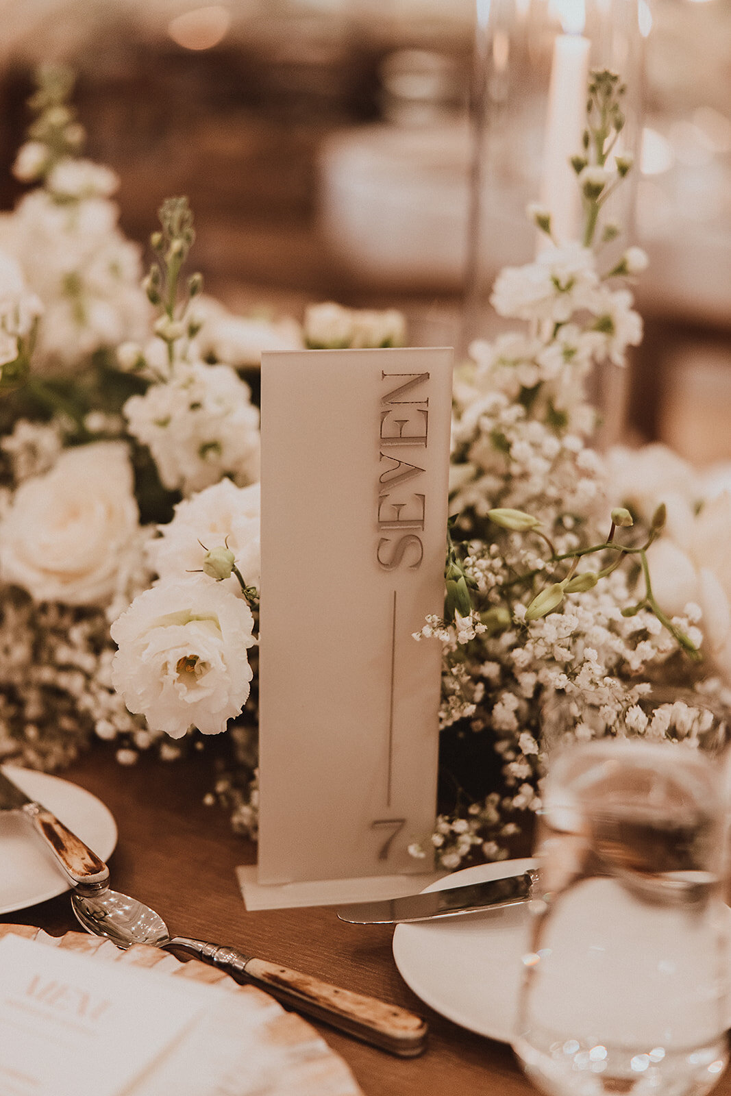 Wedding signage with artistic form and presence