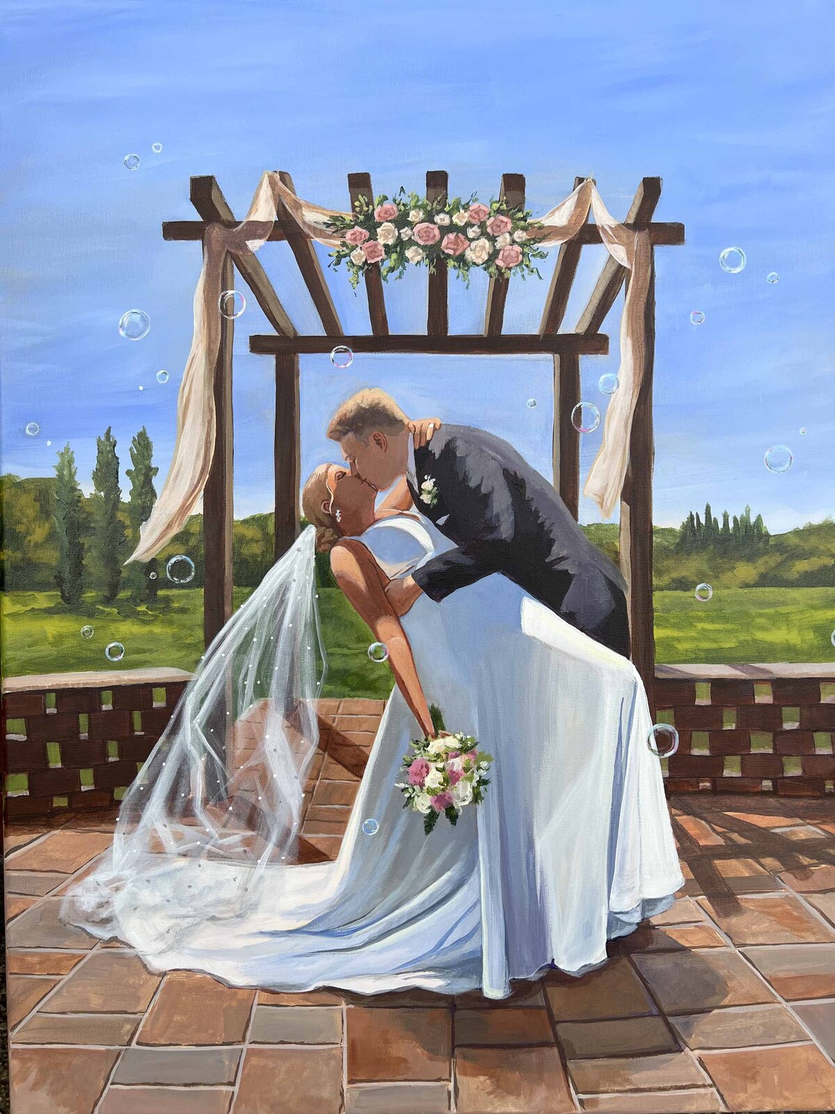Minnesota Live Wedding Painting