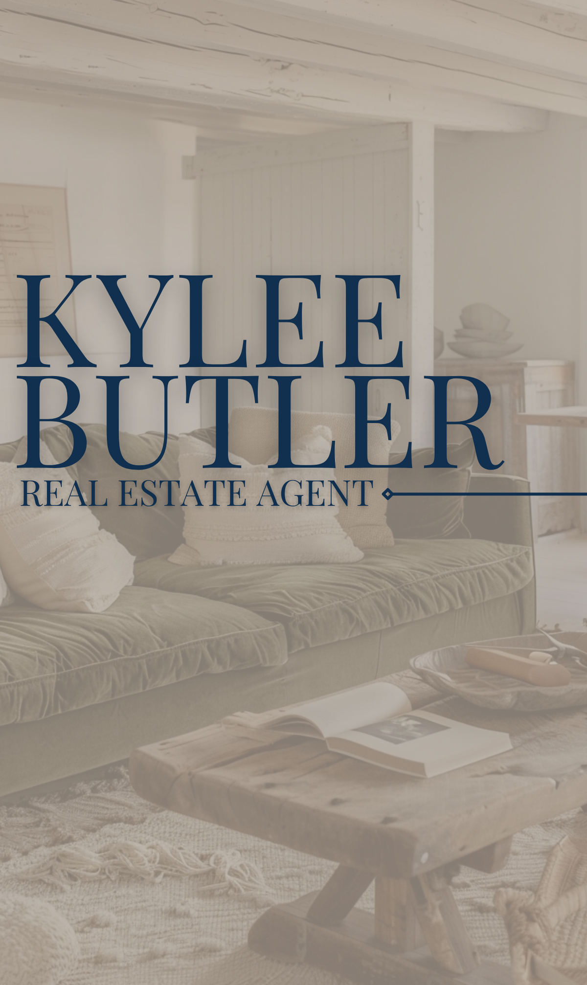 graphic that says kylee butler real estate agent