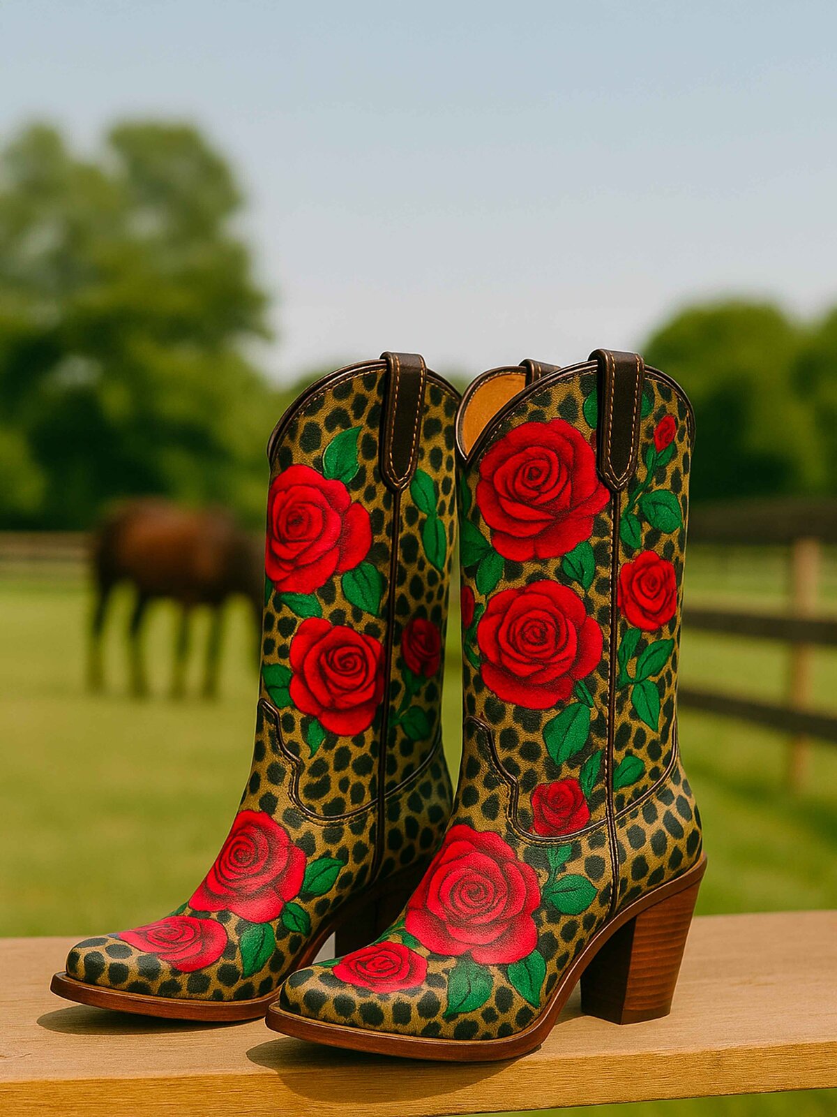CustomPaintedCowgirlBoots_LeopardRoseTheme