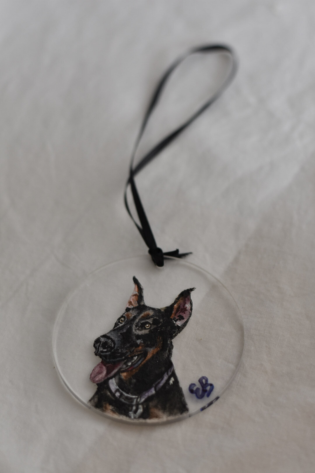 Doberman ornament 2