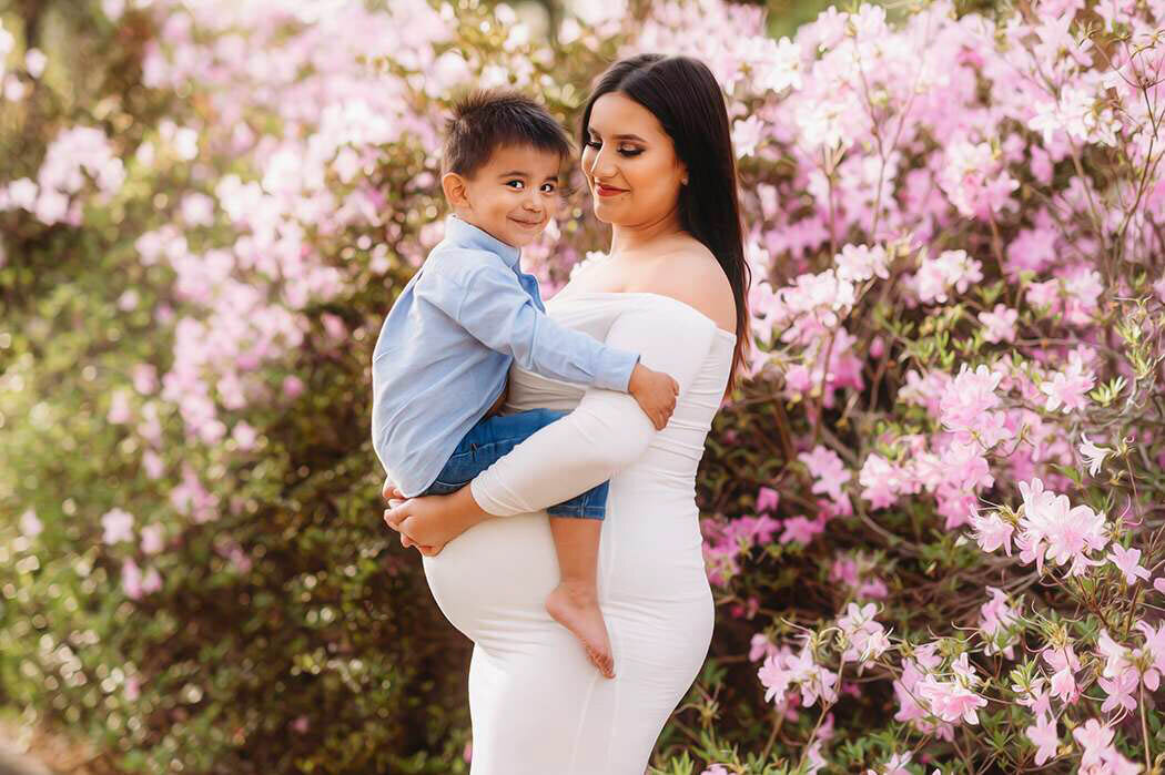 Expectant mother poses for Maternity Portraits in Charleston, SC.