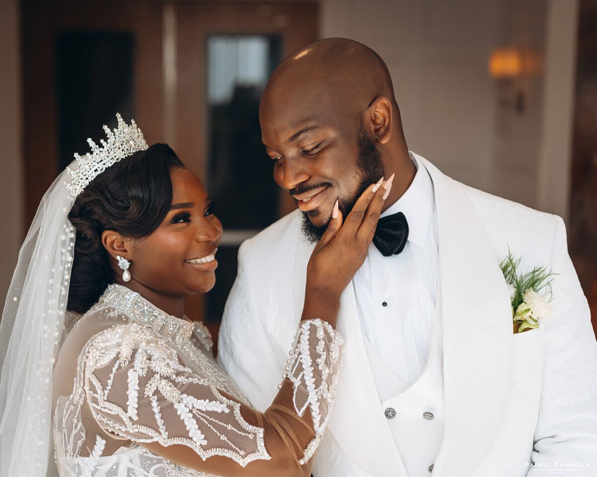 Abigail and Abije Oruka Events Papouse photographer Wedding event planners Toronto planner African Nigerian Eyitayo Dada Dara Ayoola outdoor ceremony floral princess ballgown rolls royce groom suit potraits  paradise banquet hall vaughn 150