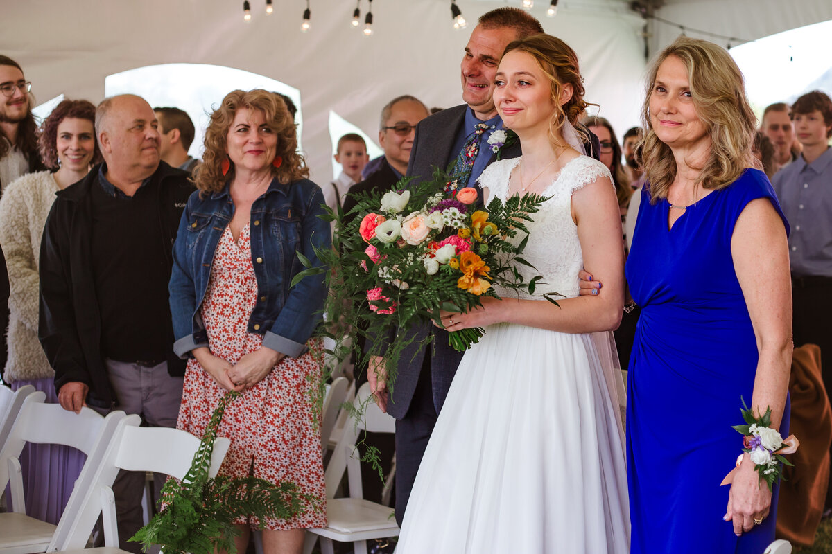 Wedding, aisle, first look