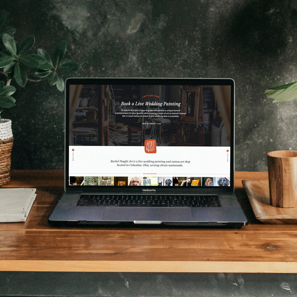 Booking Page for Live Wedding Painter