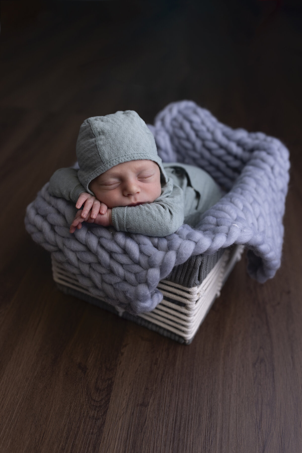 Baby Boy in basket