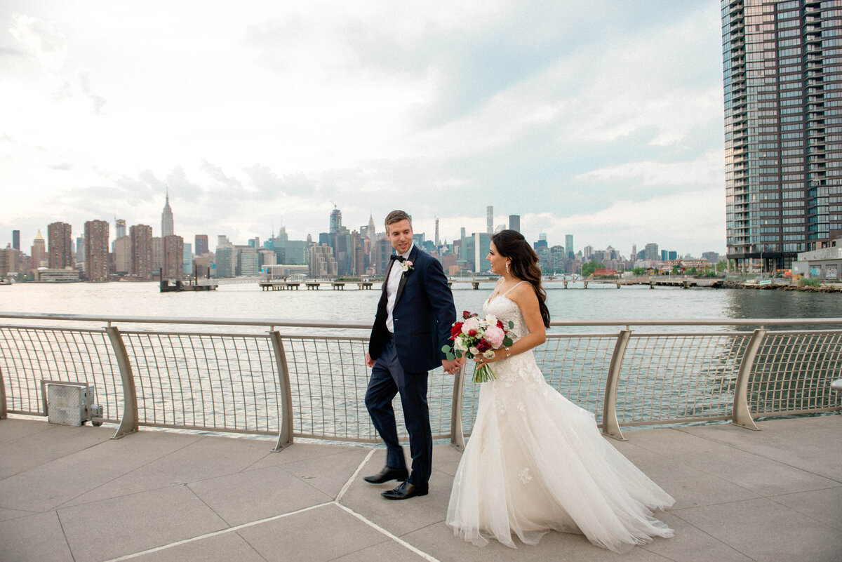 Wedding portraits from the WNYC Transmitter Park in Brooklyn, New York