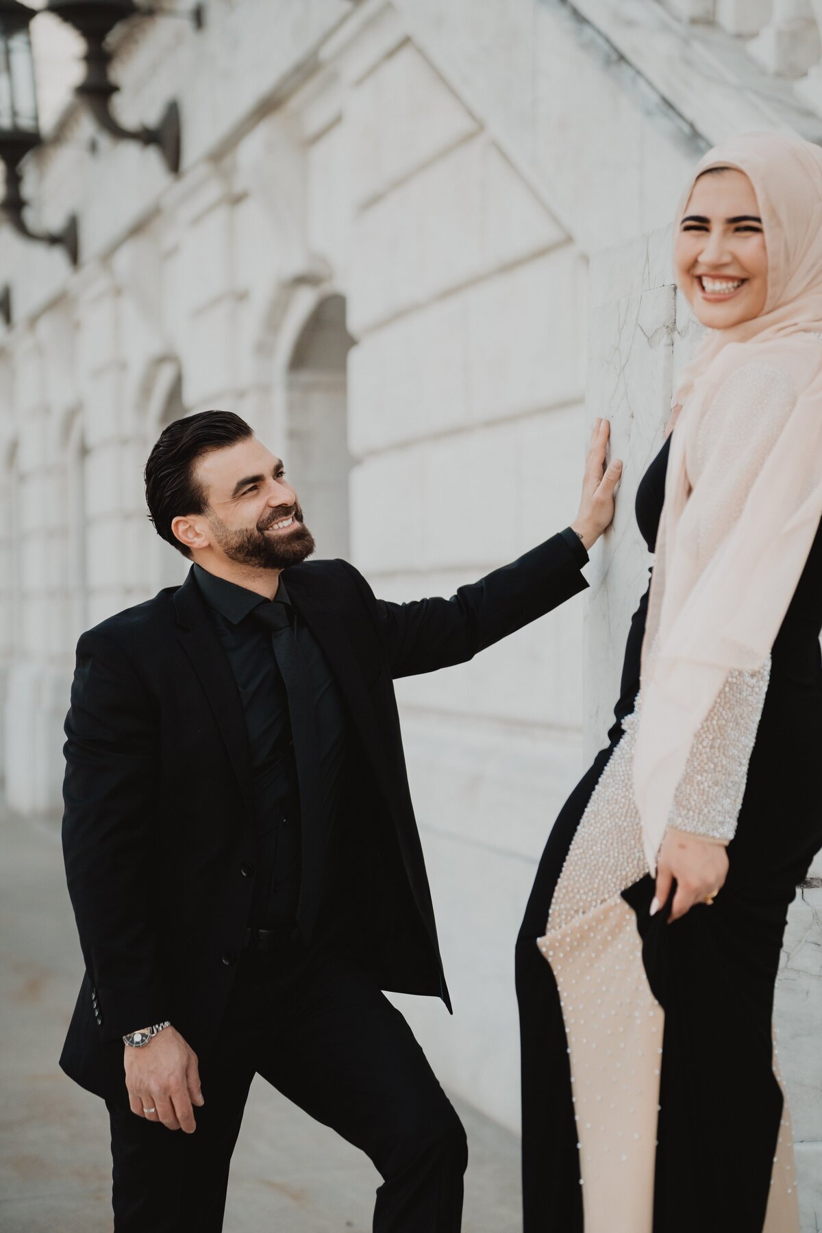 engagement-outside-bride-groom