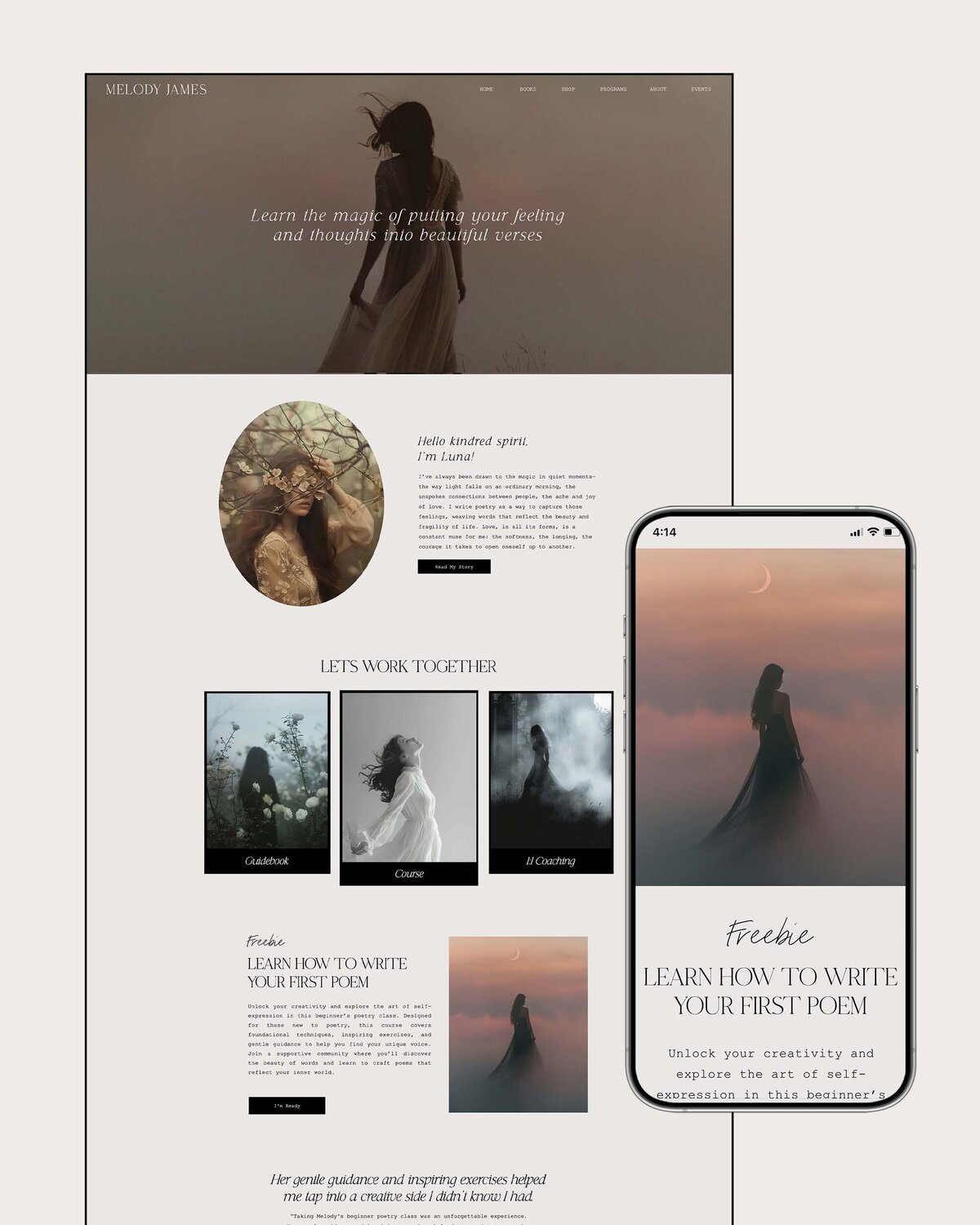 Melody James - Portfolio Cover