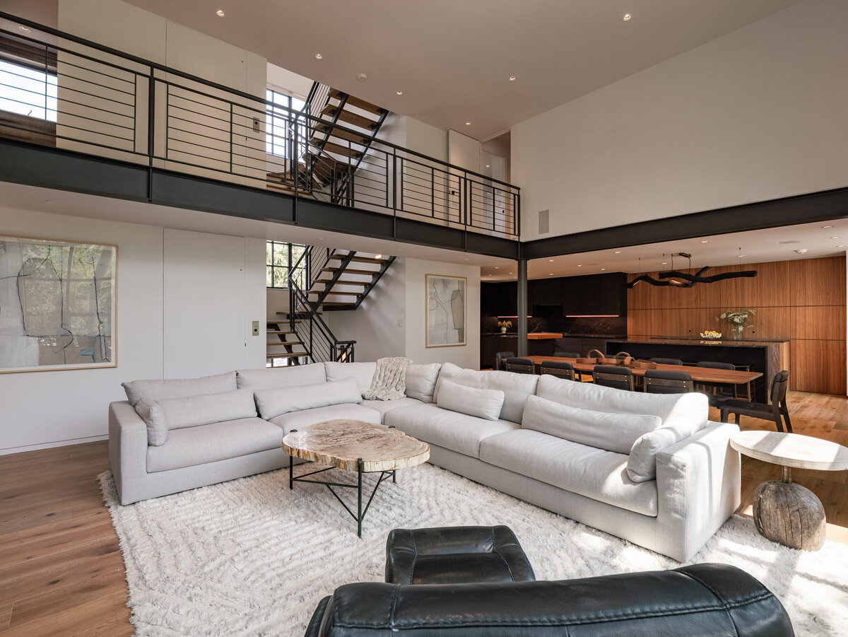 Exterior and interior views of the luxury home at 624 E Hopkins Avenue in Aspen Core, Colorado.