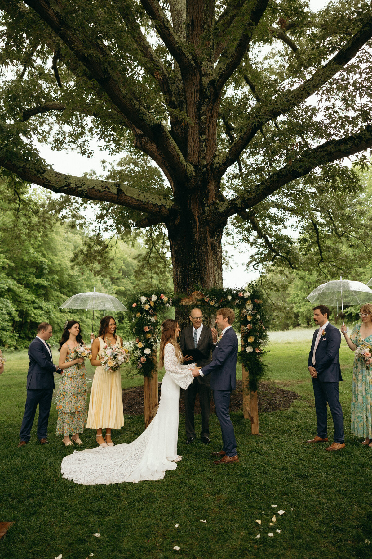 Outdoor Wedding Ceremony by Virginia Wedding and Elopement Photographer