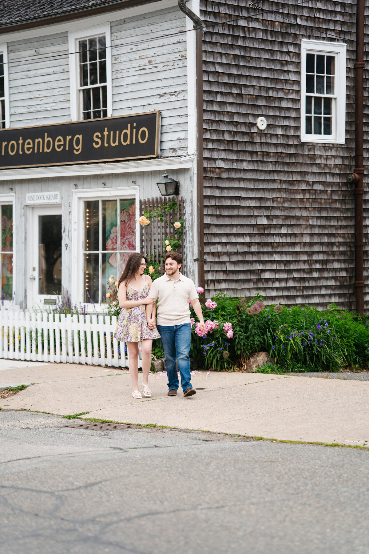 Rockport, MA summer engagement photos