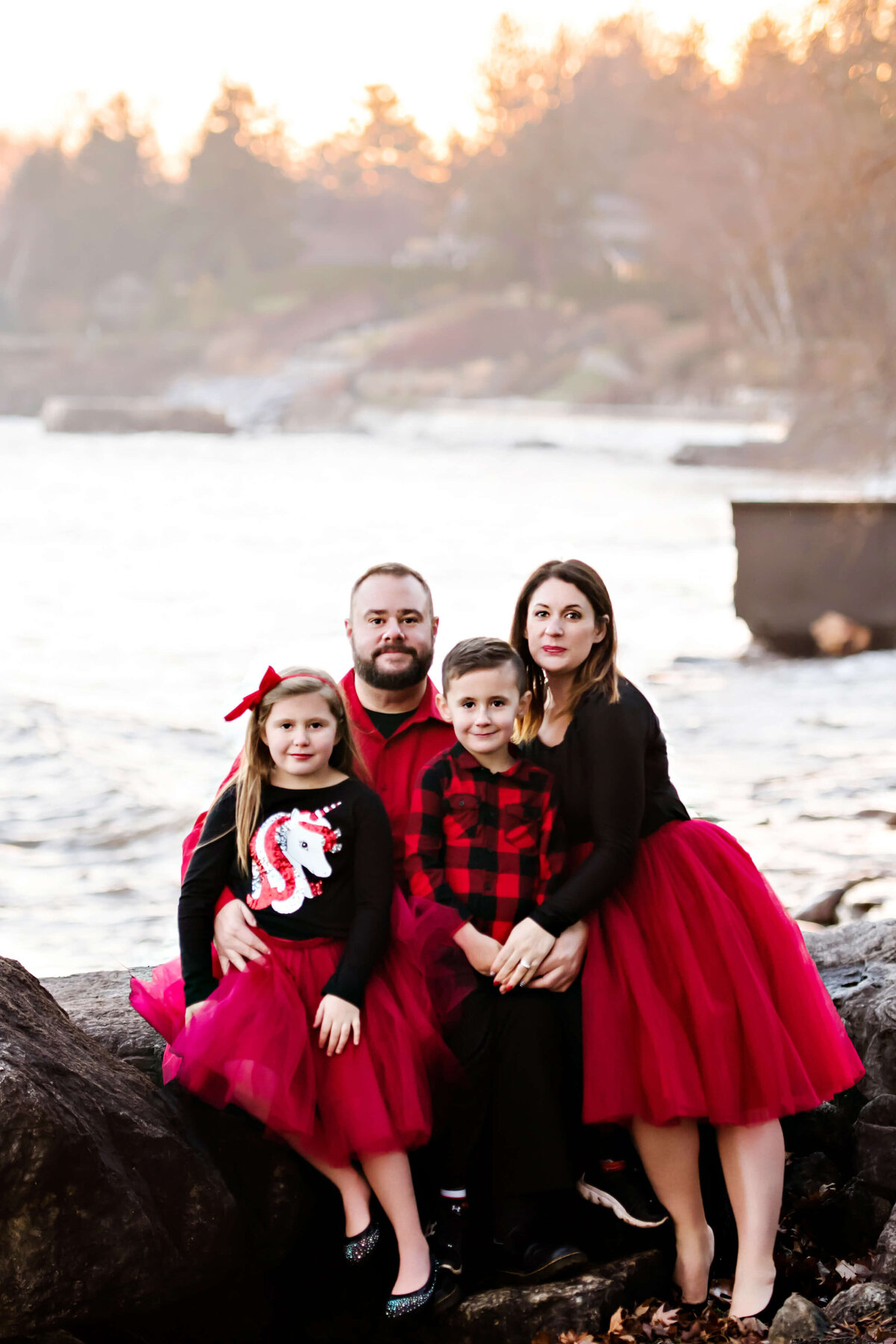 Gibson Family photo at the beach