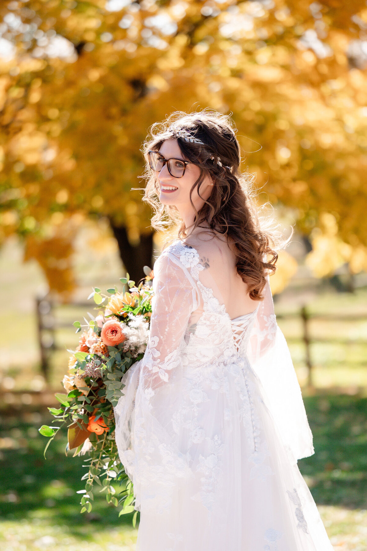 bride from bella sposa wedding dress