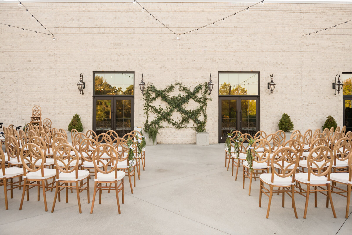 ceremony on the patio