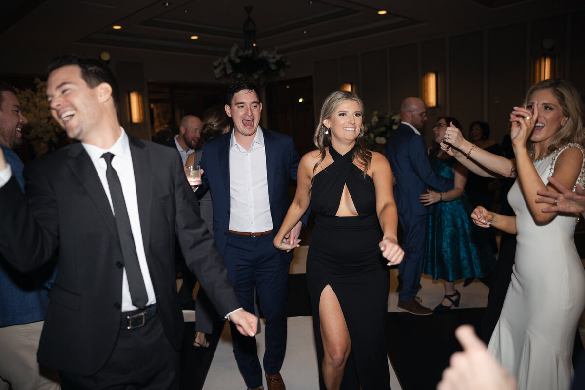 Guests dancing at wedding reception at PVCC in Arizona