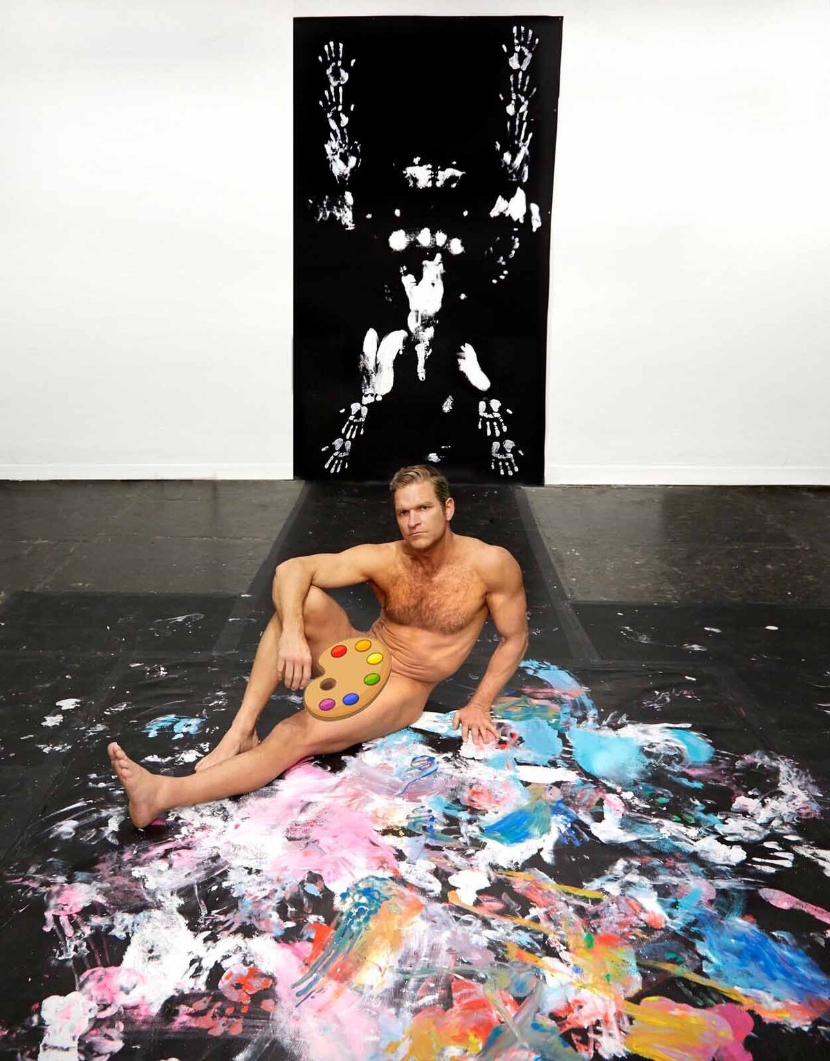 Brent Ray Fraser SoHo Project Space NYC - Body Paint Ritual 2020 - 35