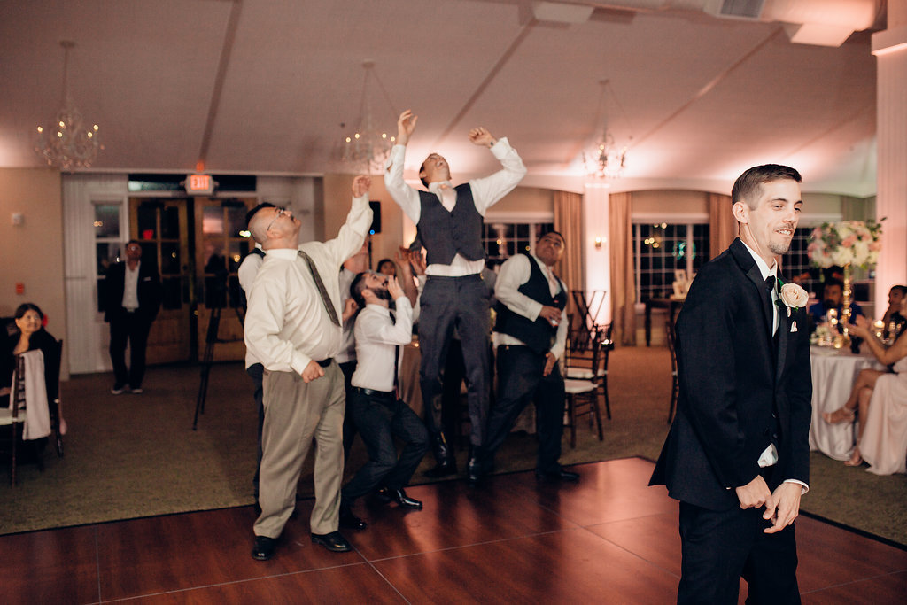 Wedding Photograph Of Men Jumping Los Angeles