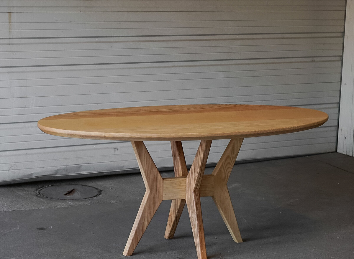 Oval Ash dining table
