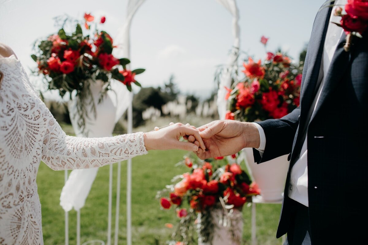 Bride and groom celebrating intimate wedding NZ