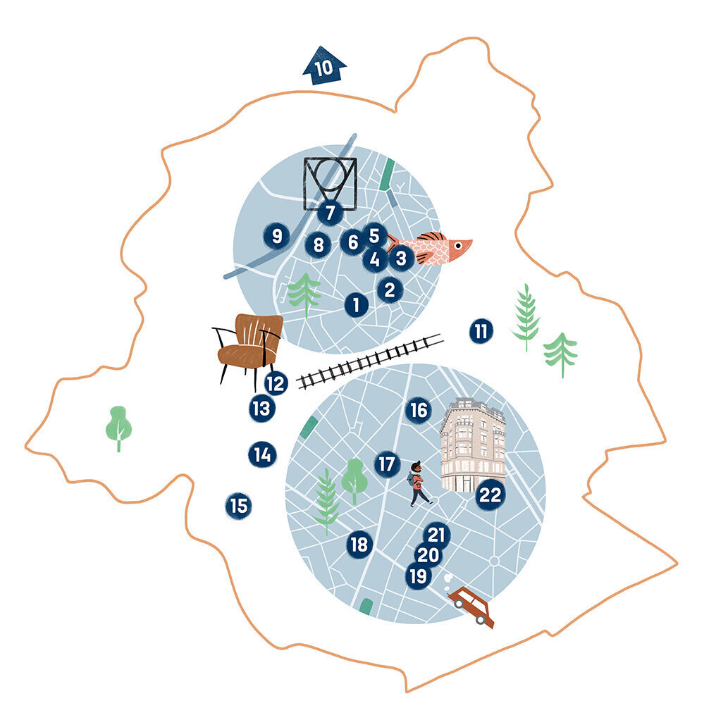 5 Spoor - plattegrond - infographic - cracco illustration