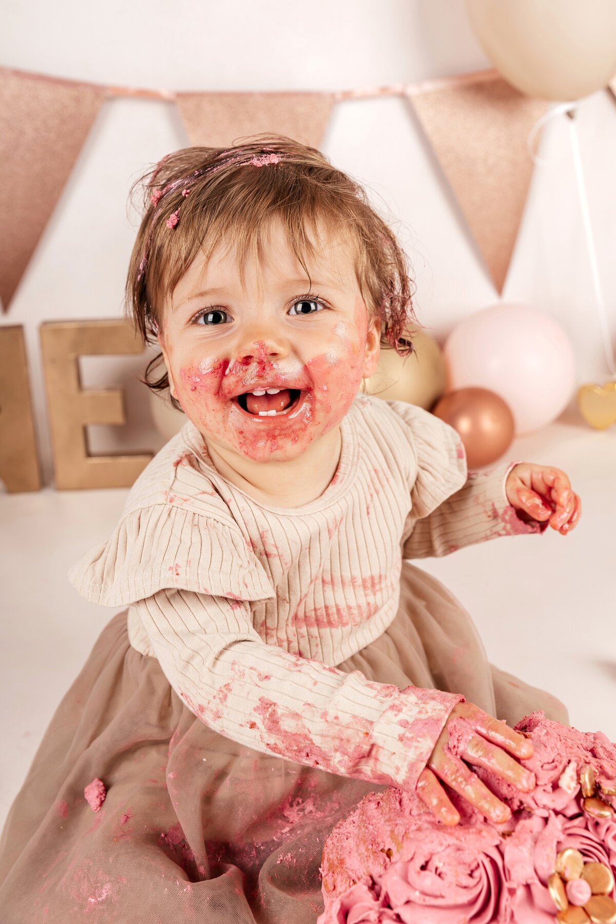 cakesmash meisje