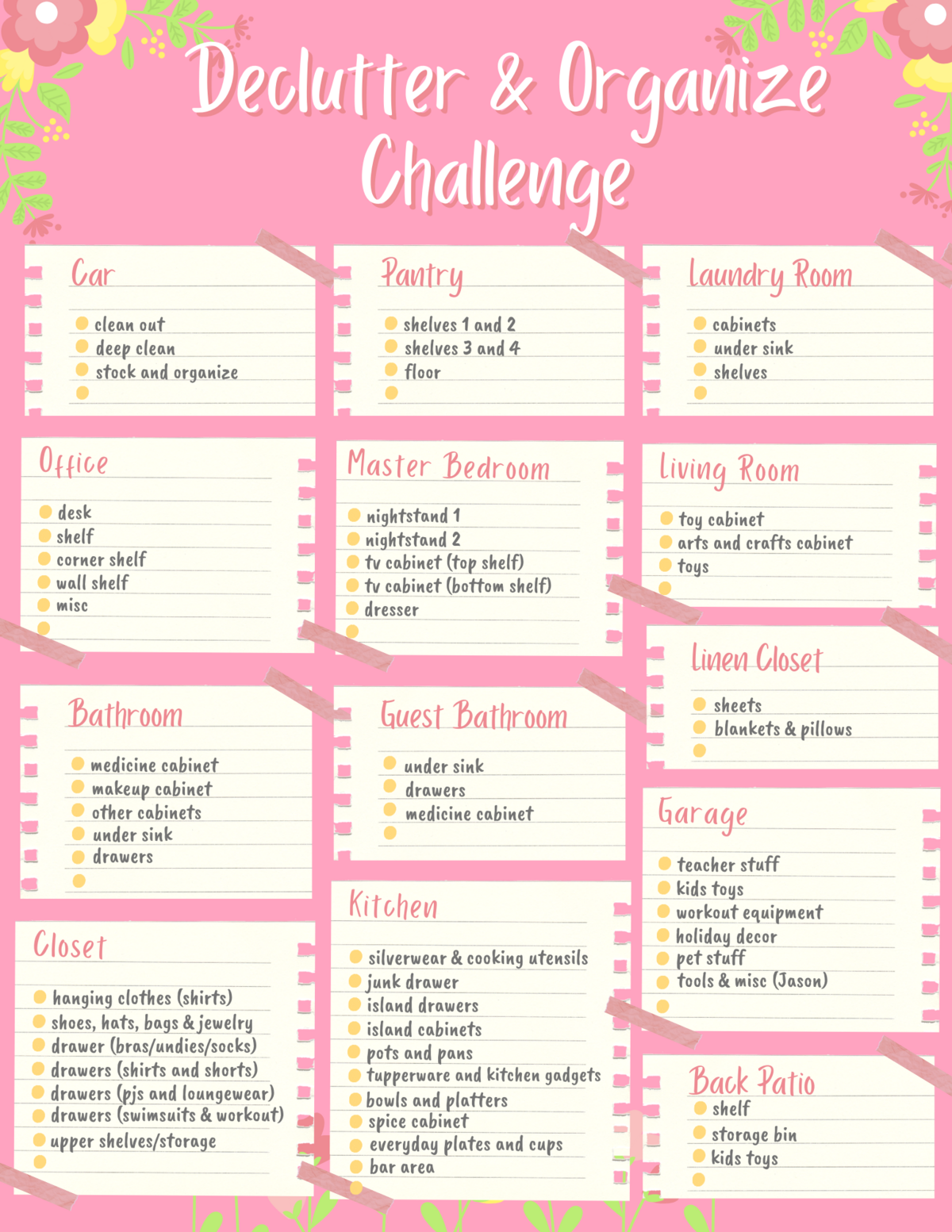 _Spring Cleaning Checklist Your Story