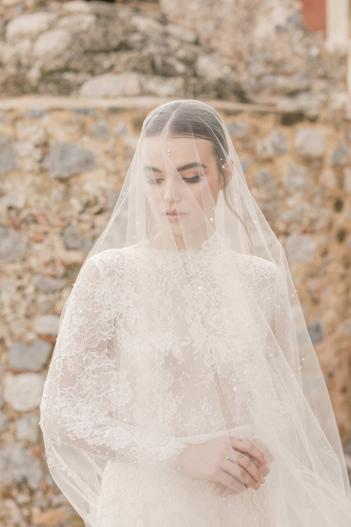 Bridal Portrait Editorial Photoshoot in Greece 7